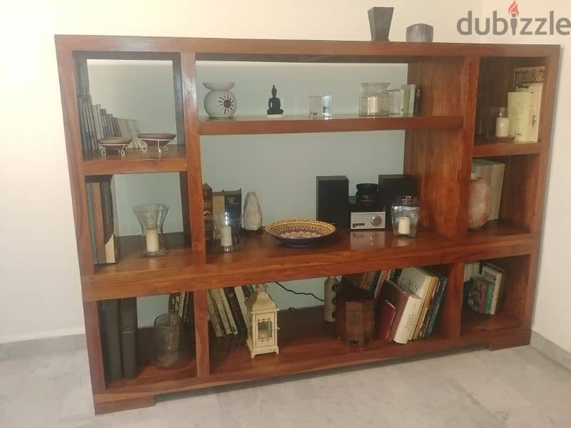 Bookshelves Tek wood 4