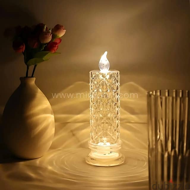 Flameless Crystal Candle Lamp – Warm Glow for Special Events 2