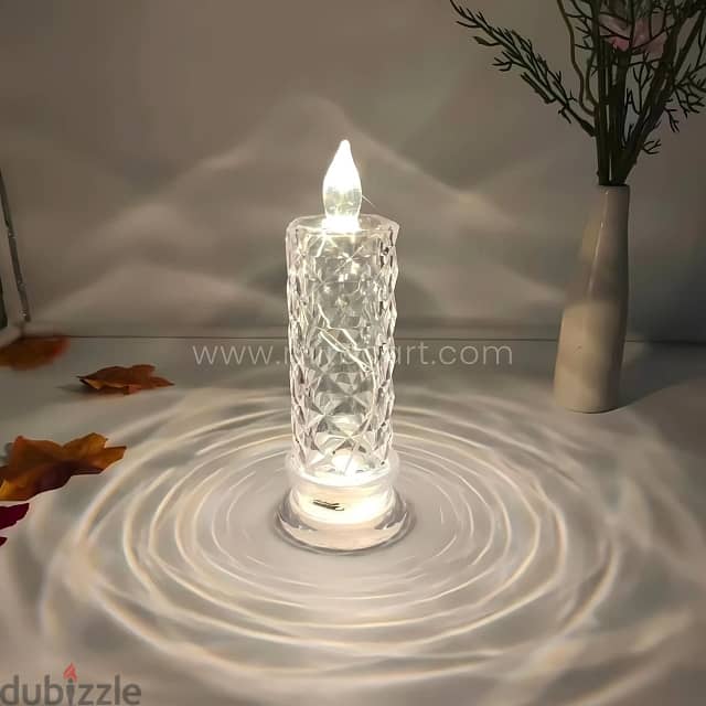 Flameless Crystal Candle Lamp – Warm Glow for Special Events 4