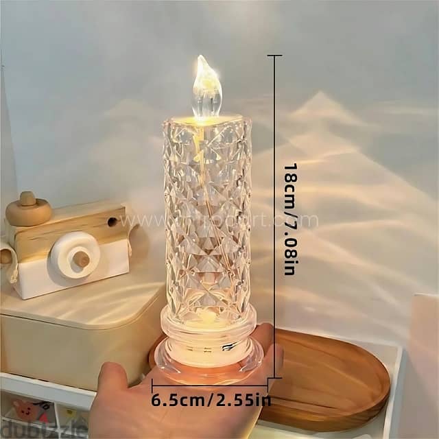 Flameless Crystal Candle Lamp – Warm Glow for Special Events 5