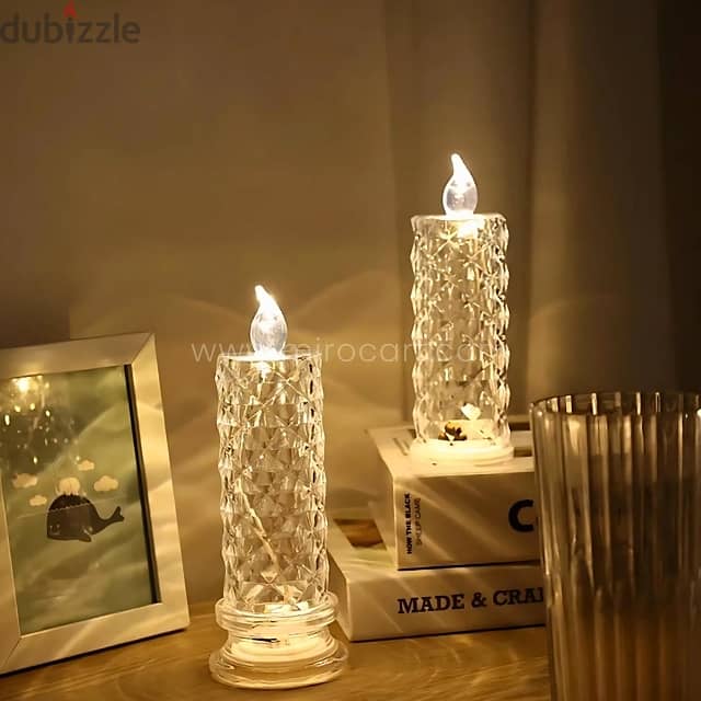 Flameless Crystal Candle Lamp – Warm Glow for Special Events 6