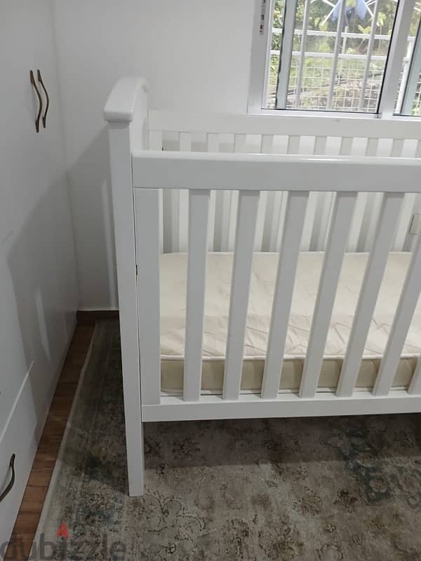 2 level crib with mattress 8