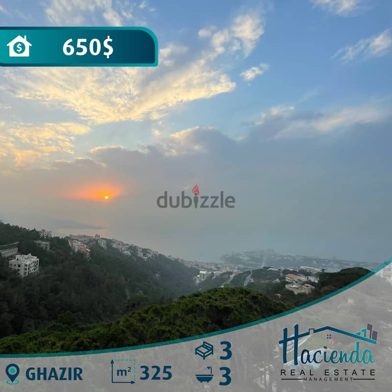 325 Sqm Sea View Apartment For Rent In Ghazir 0