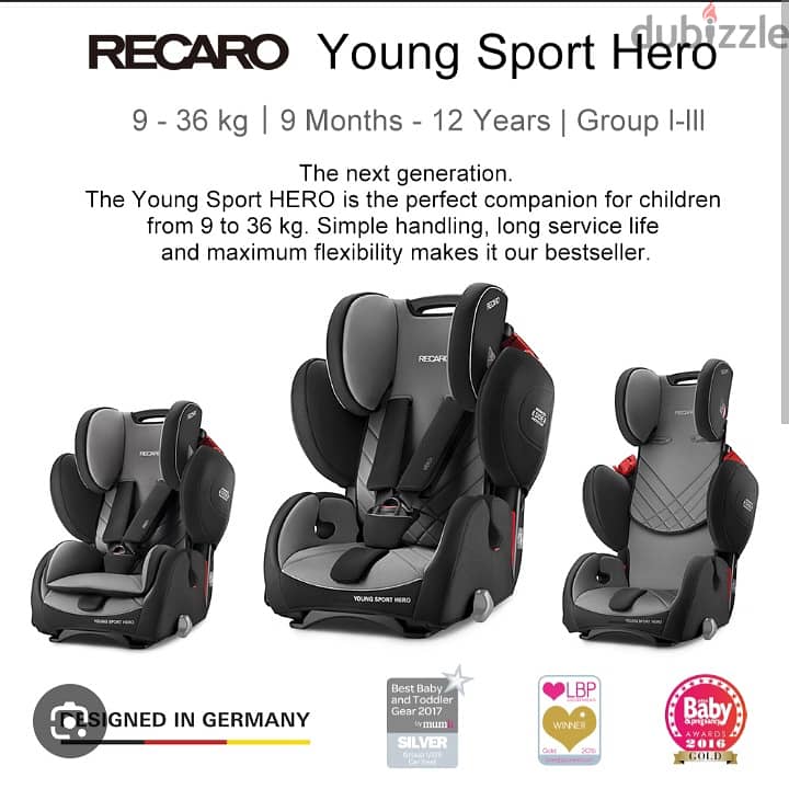 Carseat recaro young sport all stages free delivery 0