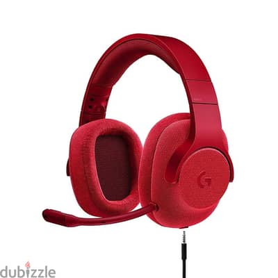 Logitech G433 7.1 Wired Gaming Headset - Fire Red