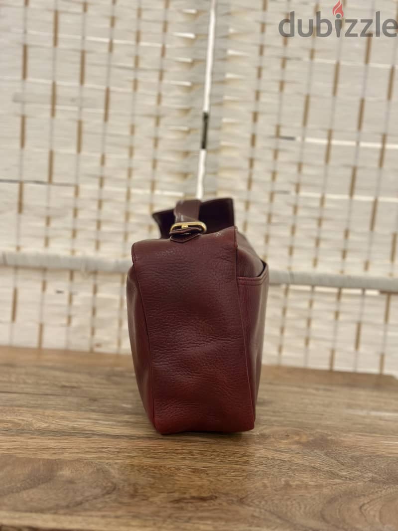 CARTIER-MUST de CARTIER Paris Vintage 80s Burgundy Leather Bag 5