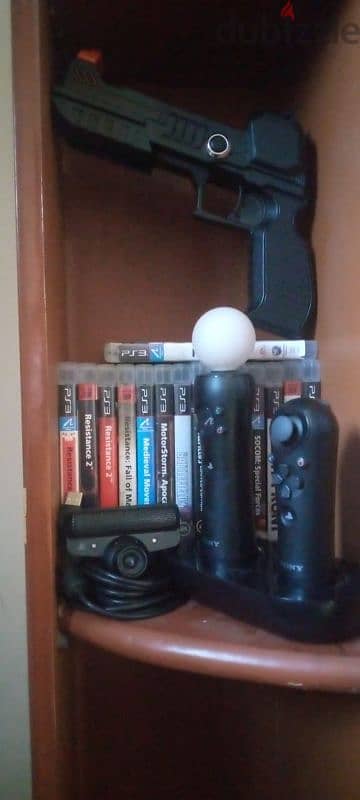 PS3 Slim Jailbroken 25+Games,2x Move,Gun,Camera(Trade for PS4 or Sell) 2