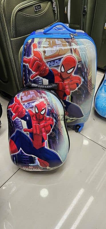 Spiderman Authentic Marvel Suitcases plus backpack