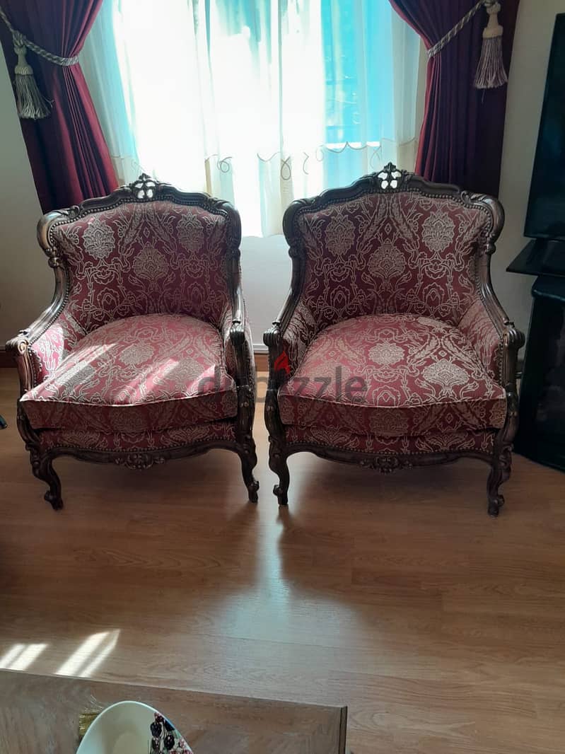 2 chairs louis 15 like new 0