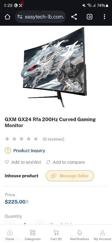 used 200hz GXM monitor 3