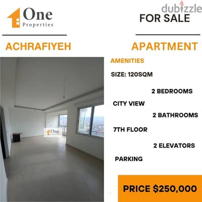 APARTMENT FOR SALE IN ACHRAFIYEH, GEITAWI