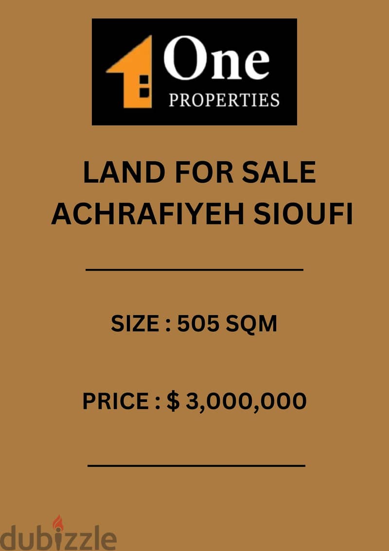 LAND FOR SALE IN ACHRAFIYEH 0