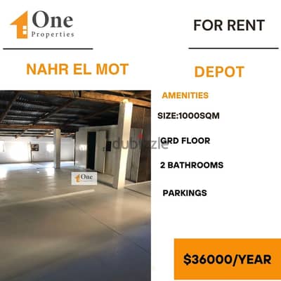 DEPOT FOR RENT IN NAHR EL MOT