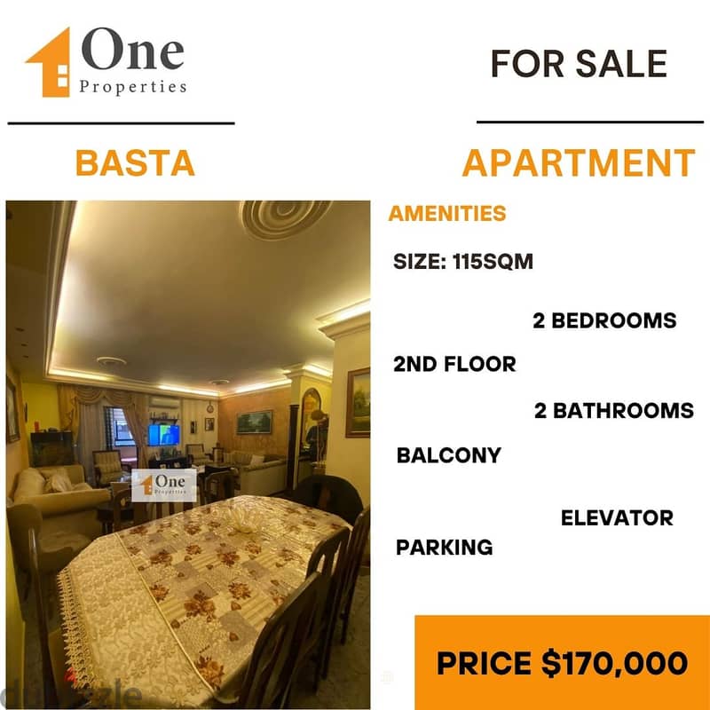 APARTMENT FOR SALE IN BASTA 0