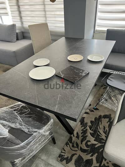 Dining table, dining chairs, small living room tables, bar, mirror