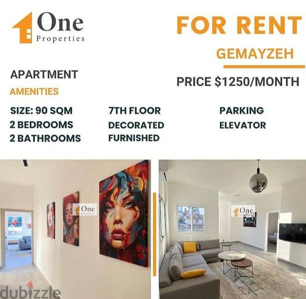 apartment for rent in gemmayze 0