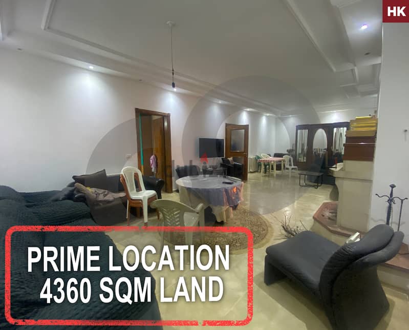 Prime Location  4360 sqm land-Rwaysat Sawfar/رويسات صوفر REF#HK116166 0