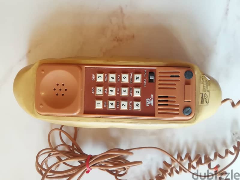 Vintage French bread decorative Landline  phone set 1