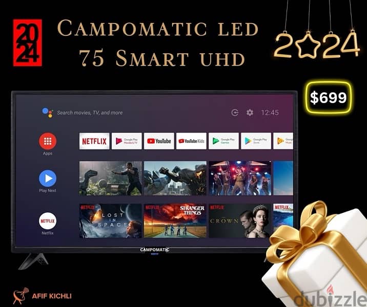 Campomatic Samsung LED 32-43-50-55-65-75 Smart UHD كفالة شركة 2