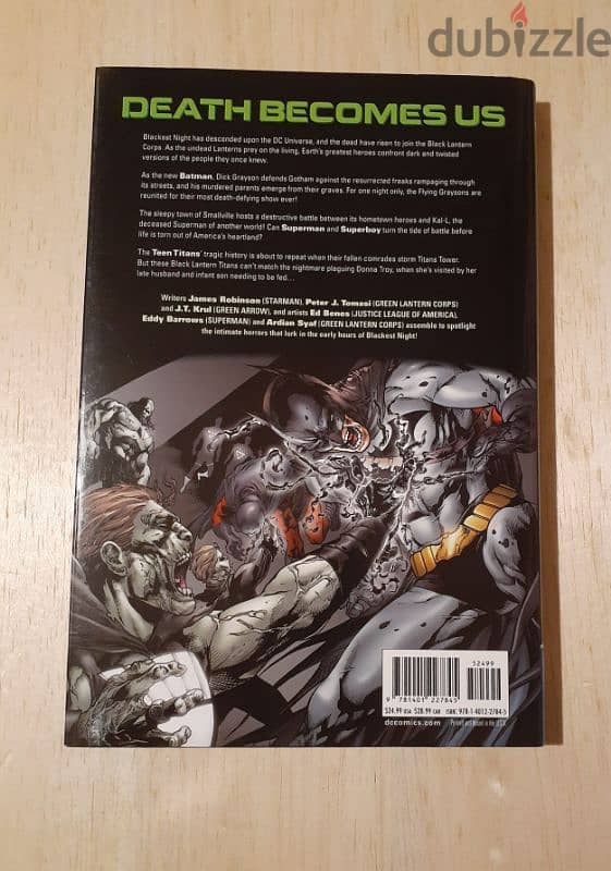 Black Lantern Corps (Volume one) graphic Novel. 1