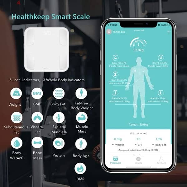 Healthkeep Body Fat Scale Bluetooth Smart 1