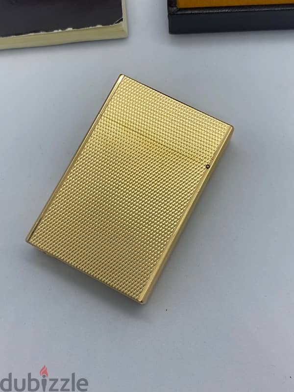 Dupont Paris Lighter Gold plated Original with box and papers 2