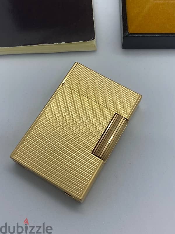 Dupont Paris Lighter Gold plated Original with box and papers 3