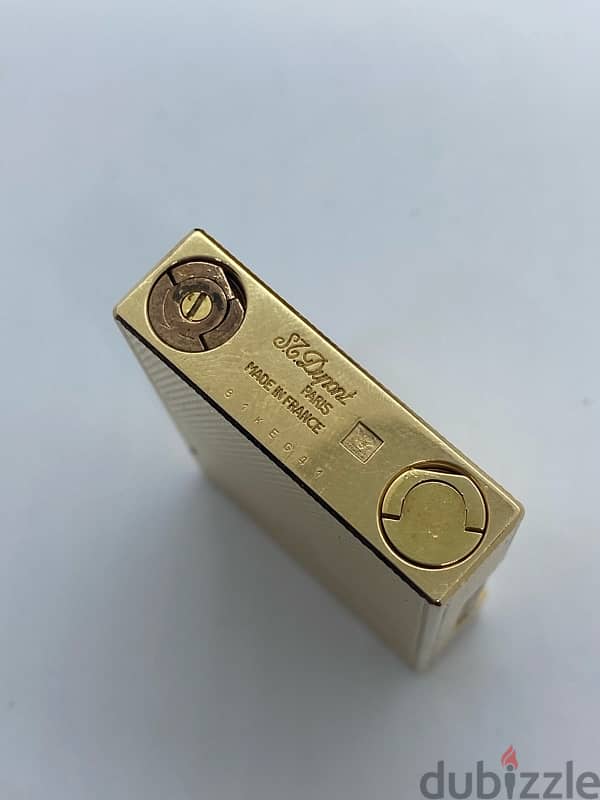 Dupont Paris Lighter Gold plated Original with box and papers 4