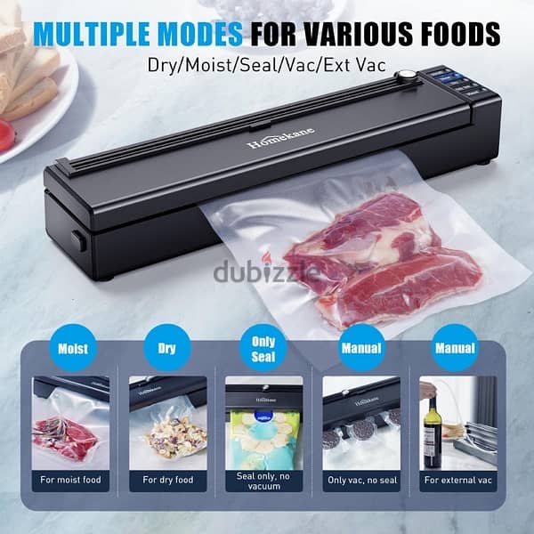 Vacuum Sealer Machine 80kPa with Dry & Moist Automatic 1