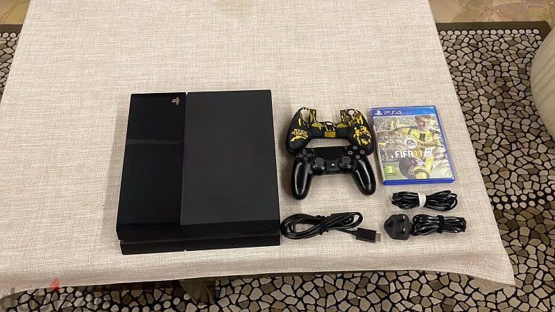 ps4 used, original controller , fifa 17, plus tv lcd 60hz 0