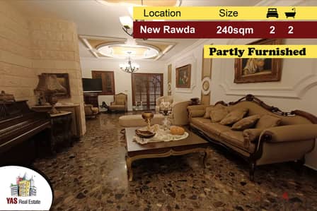 New Rawda 240m2 | 20m2 Terrace | Partly Furnished | High End | AA/AC