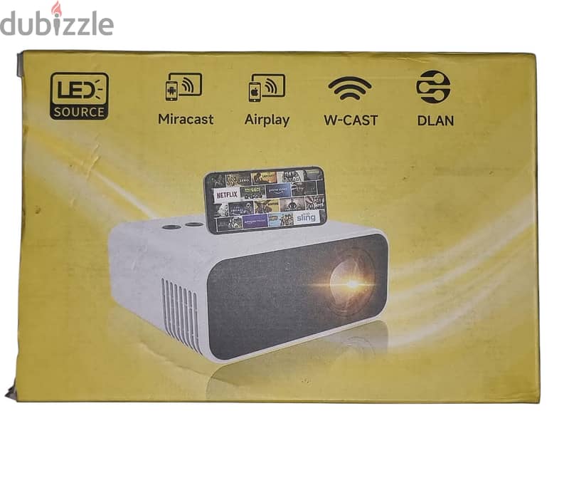 Portable projector 4k 7500 Lumens 1080p 3d Led Mini Wifi Video 1