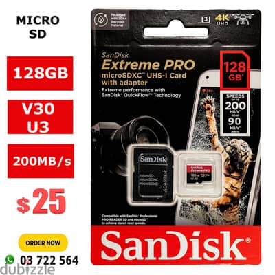 SanDisk Micro SD 4K V30 U3