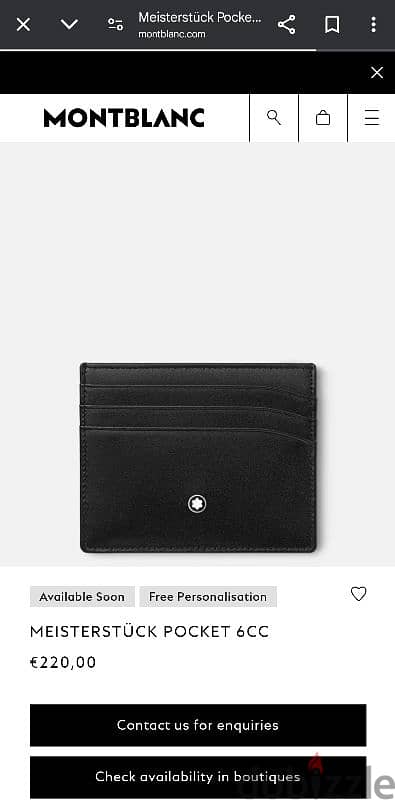 MontBlanc Wallet Meisterstuck 5