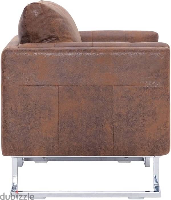 brown leather arm chair new 3