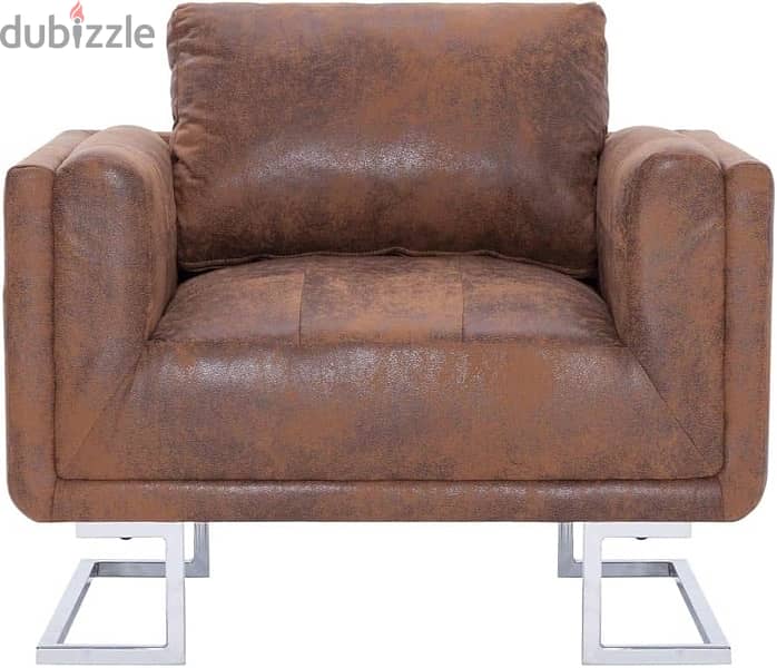 brown leather arm chair new 4