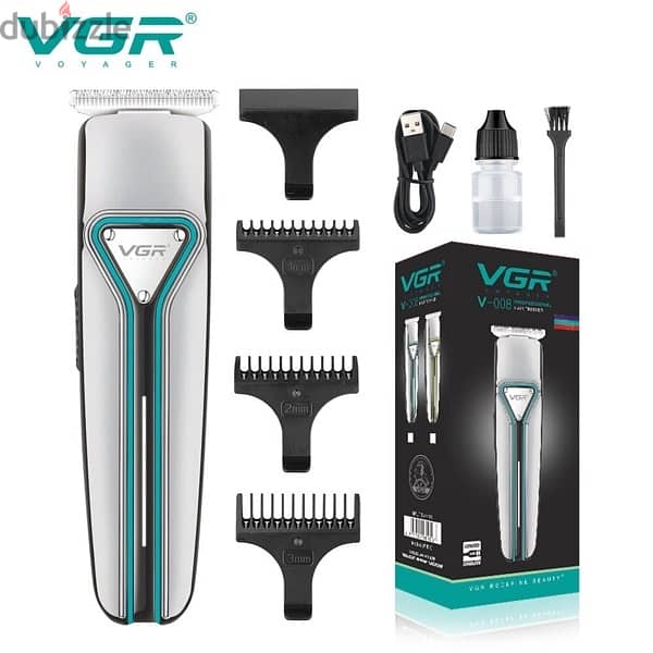 VGR V-008 Professional Hair Trimmer – PrecisionGrooming with USB Typc 0