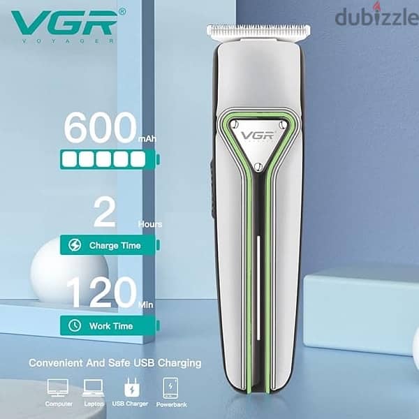 VGR V-008 Professional Hair Trimmer – PrecisionGrooming with USB Typc 2