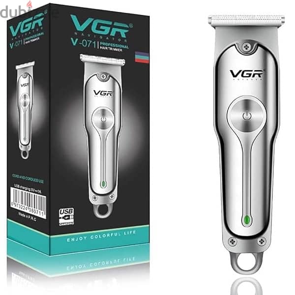 VGR V-008 Professional Hair Trimmer – Precision Grooming with USB Typc 5