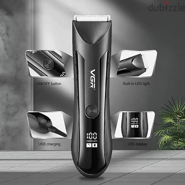 VGR Professional Hair & Beard Trimmer – Waterproof, Cordless 3