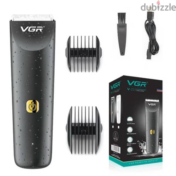 VGR V-231 Waterproof Hair Clipper – Cordless, Ceramic Blades 0