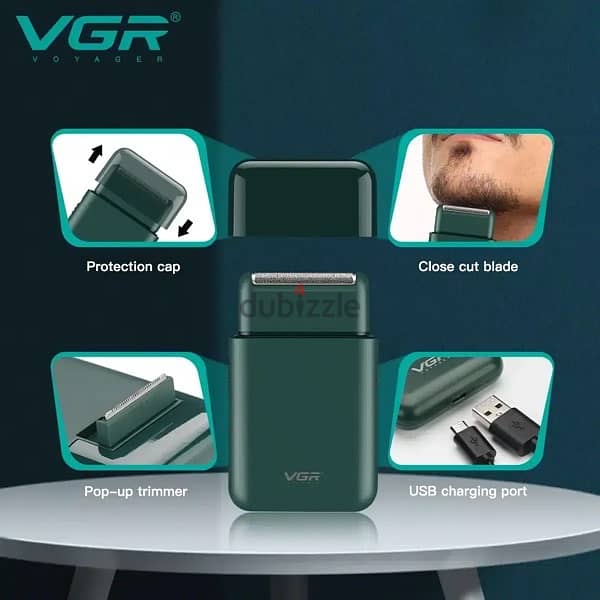 VGR V-390 Professional Mini Electric Shaver – Compact, Powerful 1