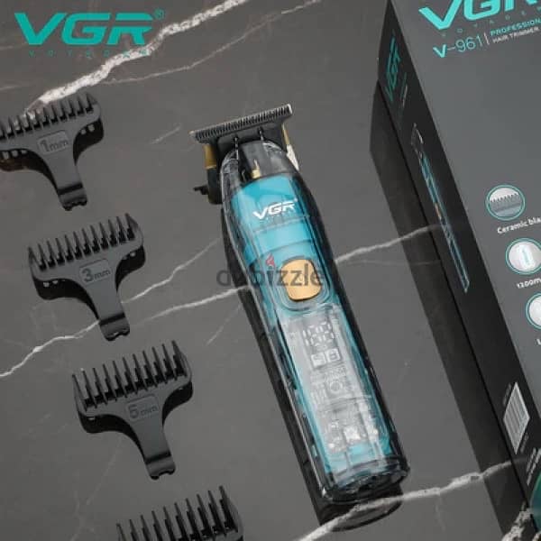 VGR V-961 Professional Hair Clipper – Ceramic Blades, USB Rechargeable 1