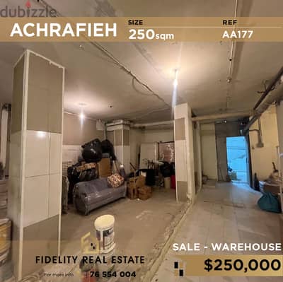 Warehouse for sale in Achrafieh AA177 مستودع للبيع في الأشرفية