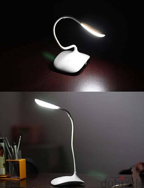 Touch-Control LED Desk Lamp – 3 Brightness Levels, 360° Adjustable, 6