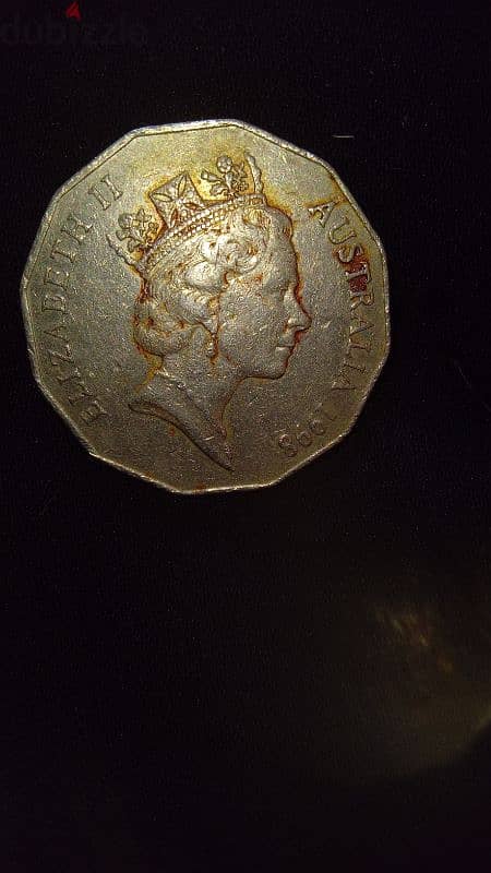 error rare 1998 Elizabeth 50 cent 2