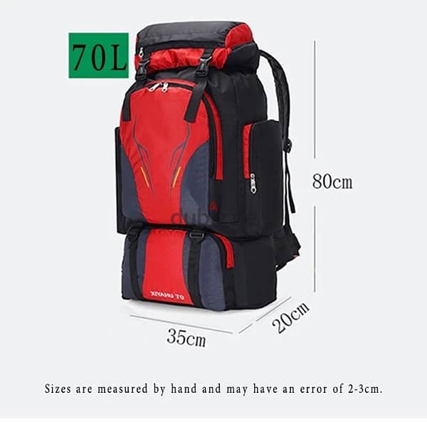 70L Waterproof Backpack – Durable, Reflective & Spacious 5