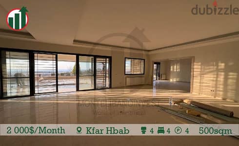 LUXURIOUS APARTMENT FOR RENT IN KFARHBAB WITH SEA VIEW !!!