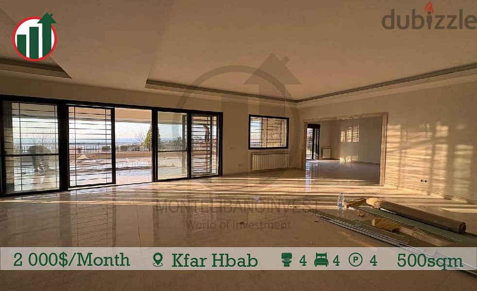 LUXURIOUS APARTMENT FOR RENT IN KFARHBAB WITH SEA VIEW !!! 0