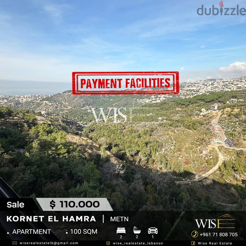 100 sqm Apartment for SALE in Kornet El Hamra! 0